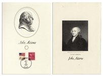 John Adams Free Franked Signature -- With University Archives COA